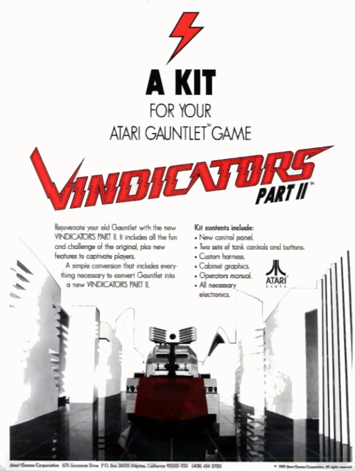 Vindicators (rev 2) Arcade Game Cover